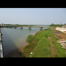 Die während des Vietnamkrieges mehrfach zerstörte Hien Luong-Brücke über den Ben Hai Fluss